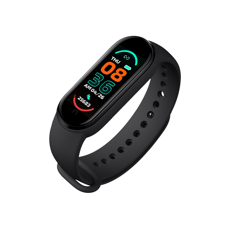 

M6 Smart Wristbands Universal Bracelet Heart Rate Blood Pressure Fitness Tracker Monitor Color Screen IP67 Waterproof Sports Watch for Android iOS