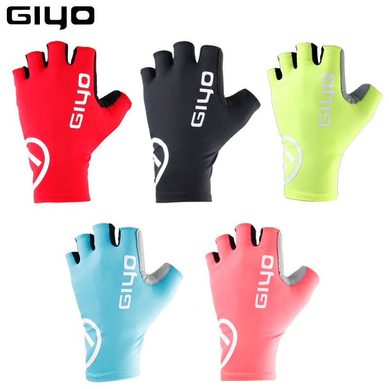 

Giyo Breaking Wind Cycling Half Finger Gloves Anti-slip Bicycle Mittens Racing Road Bike Glove MTB Biciclet Guantes Ciclismog