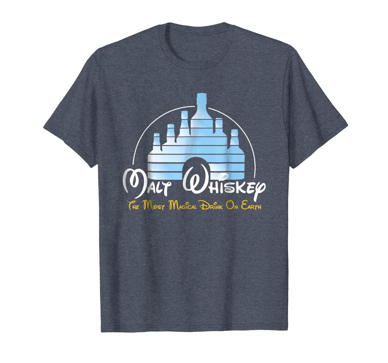 

malt whiskey shirt, most magical drink funny parody t-shirt, White;black