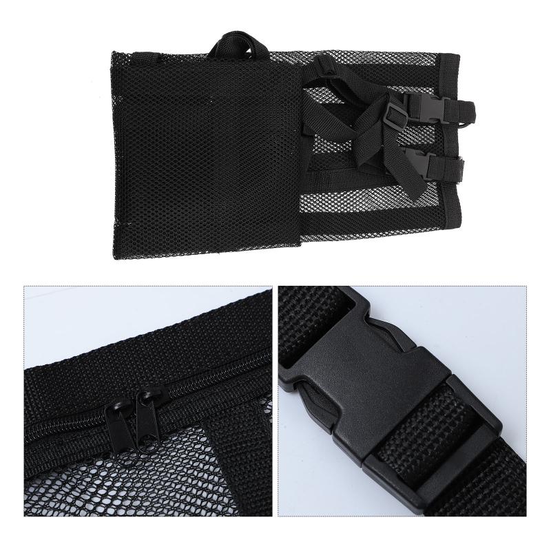 

Car Organizer 1Pc Ceiling Zipper Storage Net Pocket Multipurpose Cargo (Black)