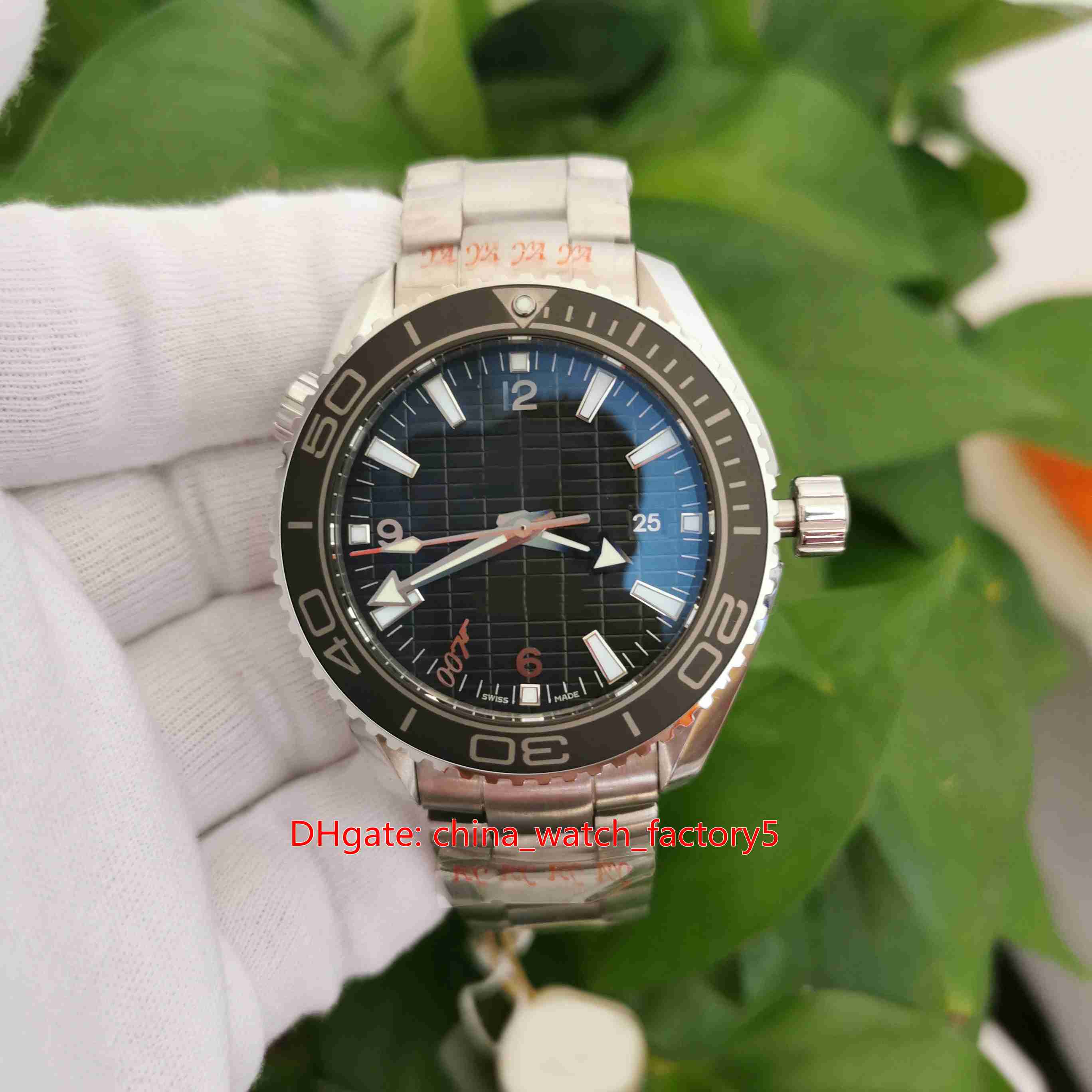 

OM Maker Super Quality Watches 904 Steel 42mm PlanetOcean James Bond Skyfall 007 Ceramic CAL.8500 Movement Mechanical Automatic Mens Watch Men's Wristwatches, No box papers
