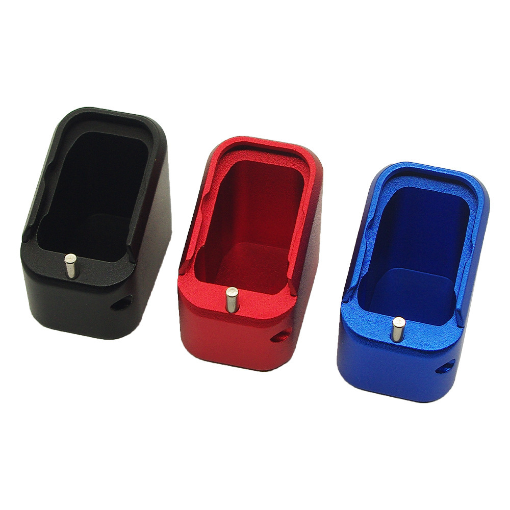 

Aluminum Alloy Base Extender Is Suit for G19 G23 G32 G35 Ipsc Uspsa Idpa Magazine Bottom Pad Magnetic Extension Base, Black