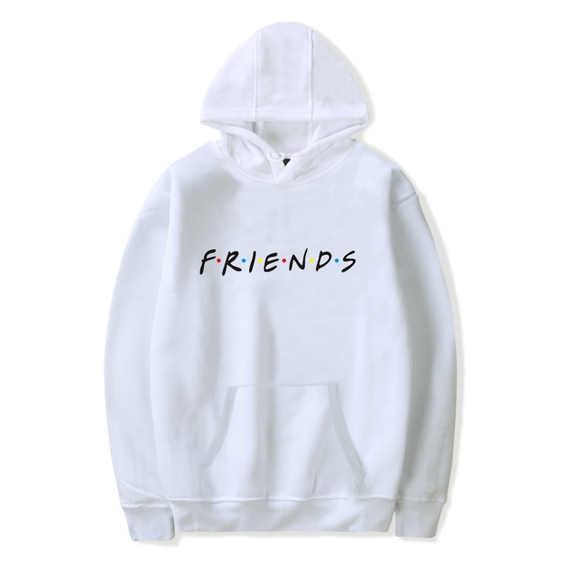 

Friday clothing 2019 new popular friends peripheral trend Hooded Sweater, White