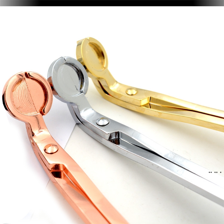 

Stainless Steel Snuffers Candle Wick Trimmer Rose Gold Candle Scissors Cutter Candle Wick Trimmer Oil Lamp Trim scissor Cutter HWD6326