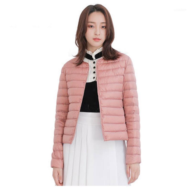 

Women' Down & Parkas Arrival 2021 Autumn Winter Thin Jacket Women Single Breasted Slim Short Coat Outerwear1