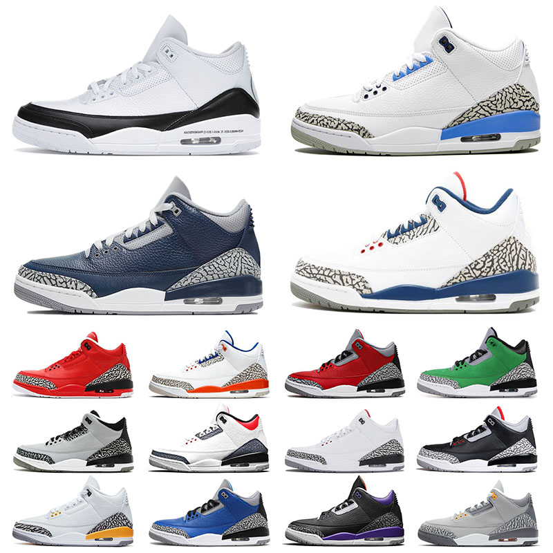 

2021 Arrival 3 Georgetown 3s Unc Jumpman Trainers Basketball Shoes for Mens Womens Fragment Knicks Rivals Denim Fire Red III Men Women Sports Sneakers