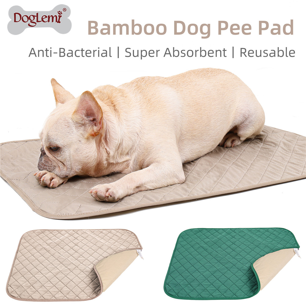

Dogemi Washabe Pet Dog Cat Pee Pads Mat Waterproof Puppy Training Pad Reusabe Dog Pee Pad for dog cat toiet itter box cean, Beige