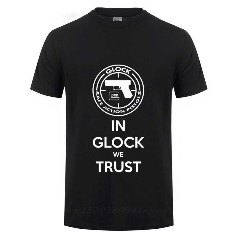 

Glock Handgun USA T Shirt Men Streetwear Casual Short Sleeve Round Neck Cotton T-Shirt Summer Tops Tee Camisetas Hombre 210629, Black