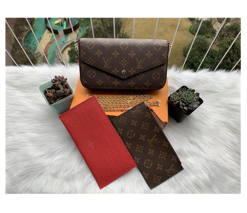 

LV LOUIS 7 VITTON 2021 Fashion Top Quality Mini Shoulder Bags Women Chain Crossbody Bag Letter Leather Wallet Handbags