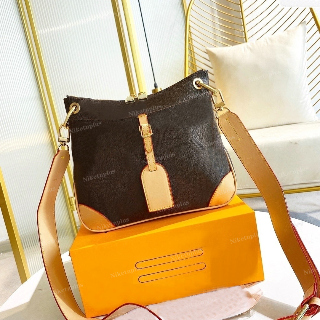 

Odeon PM MM Handbag Womens Leather Shoulder Bag Monograms Canvas in Brown Designer Bag Crossbody Hobo Handle Luxurys Bags, #1