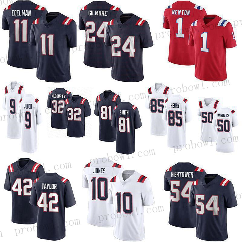 

Mens Mac Jones Football Jersey Dont'a Hightower Julian Edelman 1 Cam Newton Jonnu Smith Stephon Gilmore Sony Michel Matthew Slater Devin McCourty, As picture