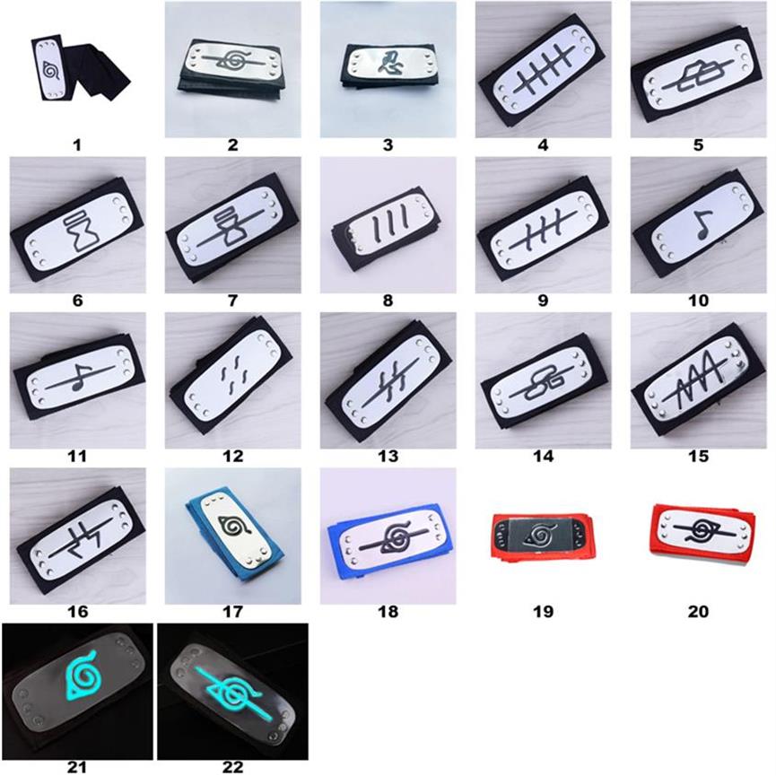 

ANIME Naruto Headband 95cm Leaf Village Logo Konoha Kakashi Akatsuki Members Cosplay Costume Accessories Blue Red Black a04 a50