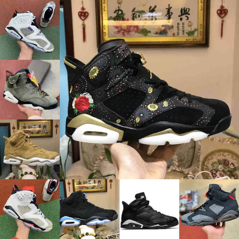 

2021 Travis Hare DMP 6 Mens Basketball Shoes Scotts Reflective 6s Chinese New Year Tinker Black Infrared Carmine Oregon Mens Trainers Sports