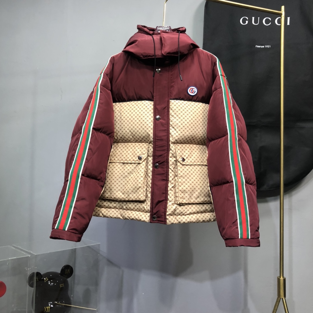 GUCCI Designer luxury Women Man Classic Outdoor Down jackets North Winter Coat Double-sided Reversible Thicken Men Clothing Keep Warm Canada Jack