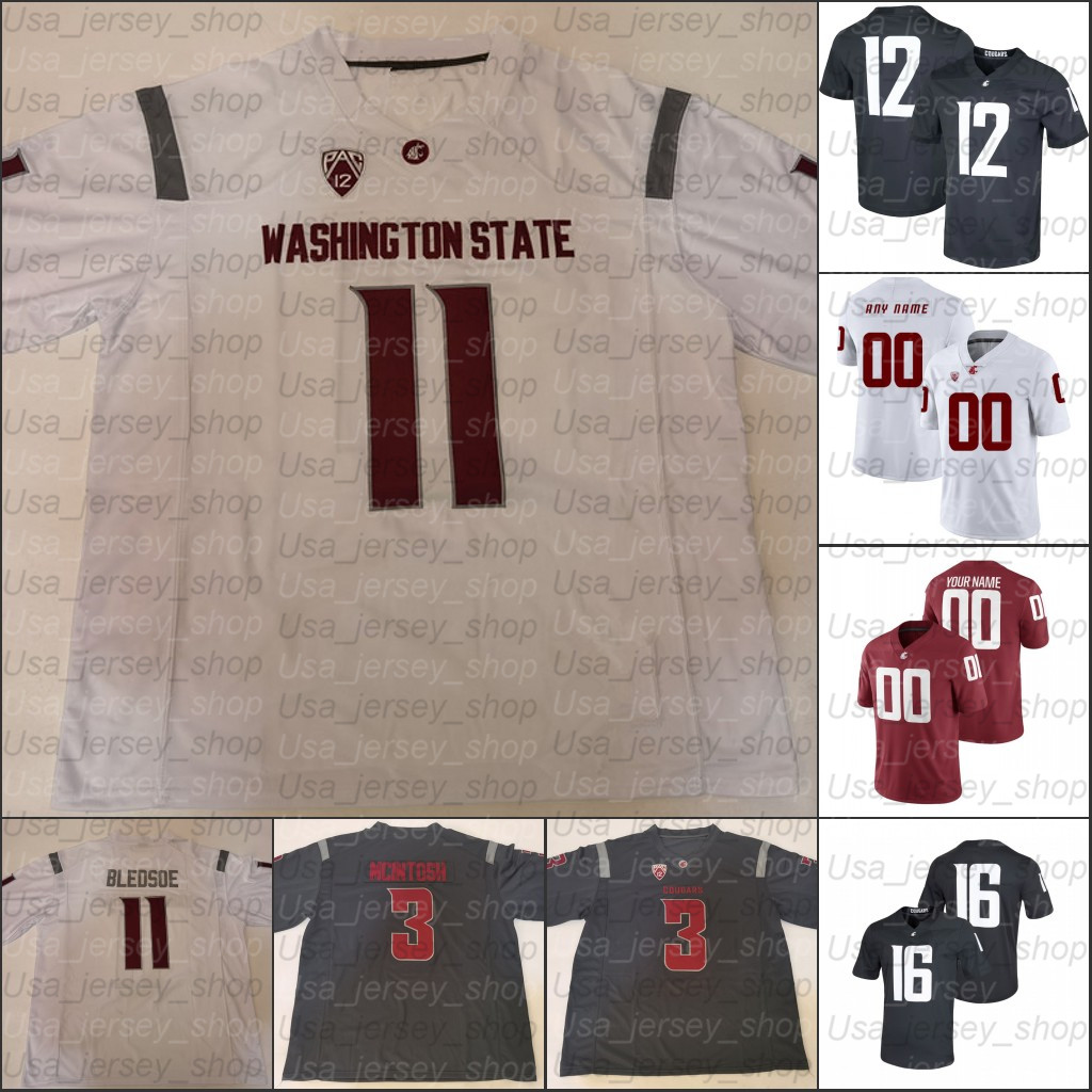 

Custom Washington State College Football Jerseys 3 Deon McIntosh 4 Jayden de Laura 5 Travell Harris 18 Anthony Gordon 10 Ron Stone Jr., Red ii