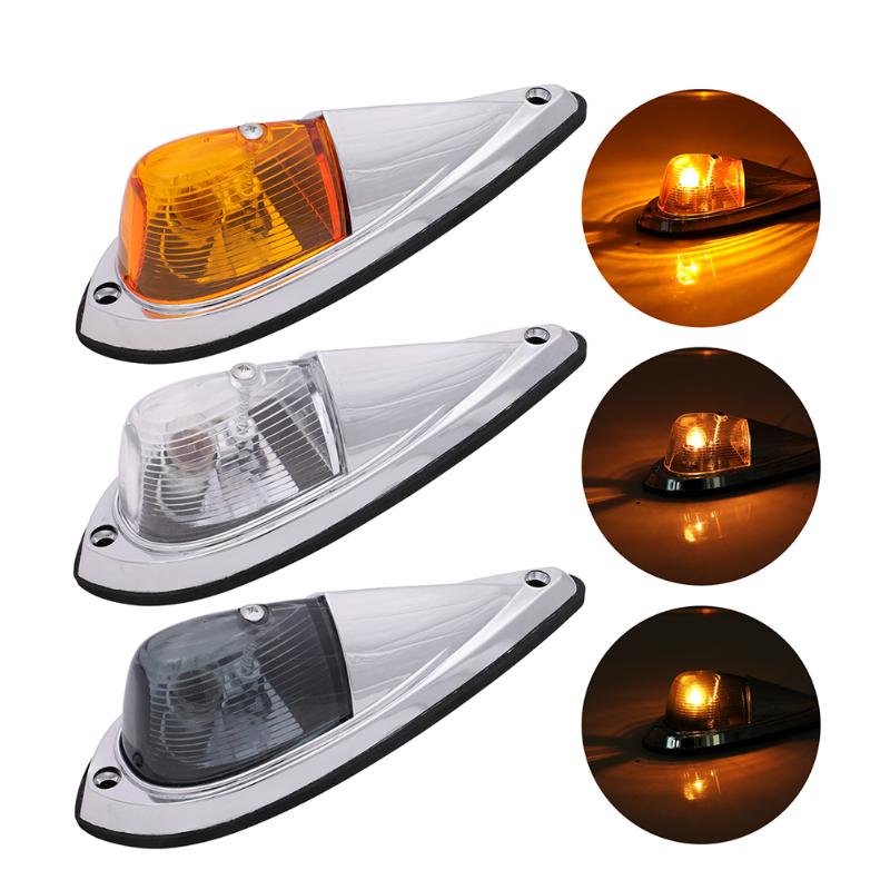 

Working Light LED Car Cab Roof Marker Lights Lens Clearance Lamps Doom Truck SUV Lorry Caravans Bus Trailer5PCS 12V 24V
