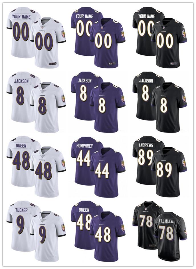 

custom Baltimore Ravens 8 Lamar Jackson 78 Alejandro Villanueva 12 Rashod Bateman 20 Ed Reed 99 Odafe Oweh Football Jerseys, Black;red