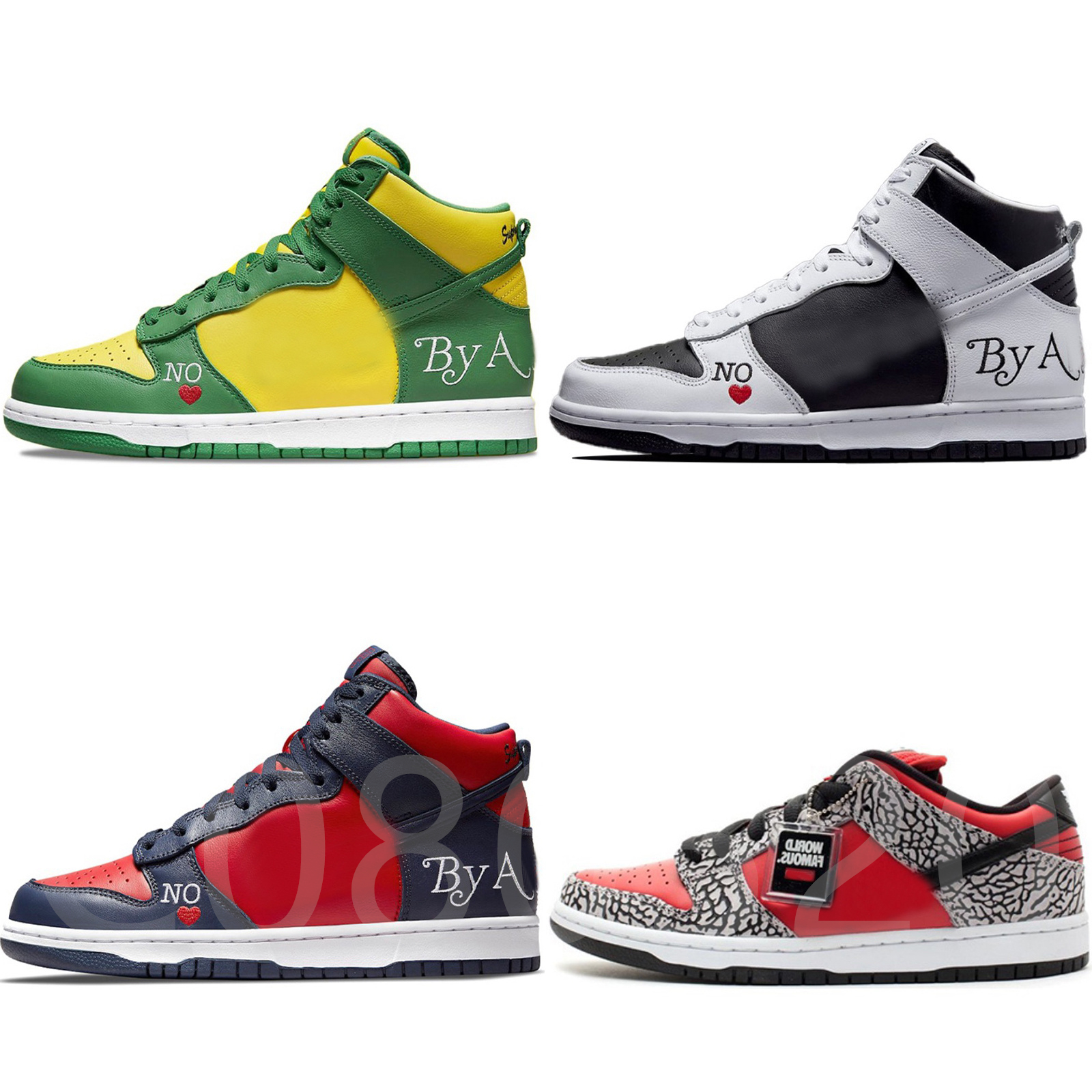 

2022 S X N Dunkes Low NYC High Pro Blue SB Outdoor Shoes Hreatdo Brazil By Any Mean Green White Cement Red Stars Hyper Royal Mens Trainers Sneakers With Original Box