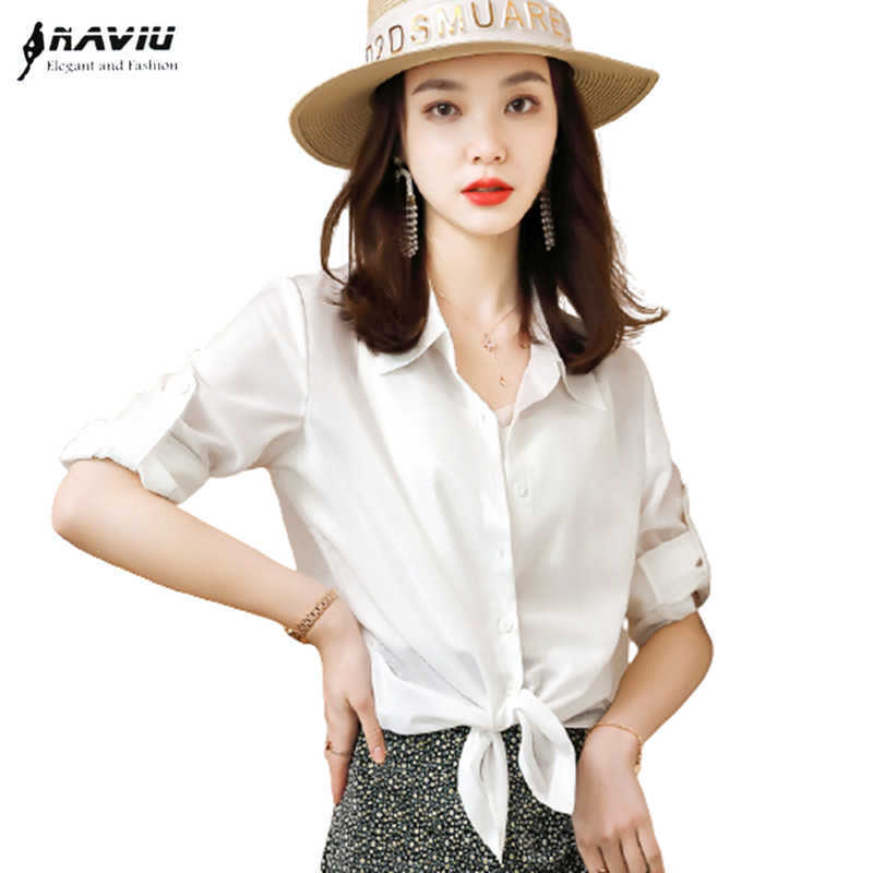 

Women Shirt Summer Thin Fashion Temperament Casual Chiffon Blouses Office Ladies Work Tops 210604, Light purple