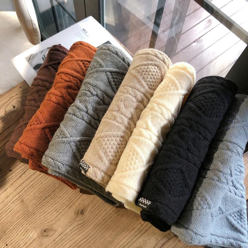 

Scarves Autumn And Winter Cute Decorative Imitation Cashmere Warm Scarf Fashion Casual Soft Women, Blue;gray