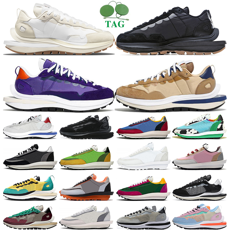 

Sacai VaporWaffle LDWaffle men women running shoes Sail Sesame Dark Iris Noir Black White Green Gusto Chunky Dunky Pure Platinum trainers sports sneakers outdoor, #15 36-45