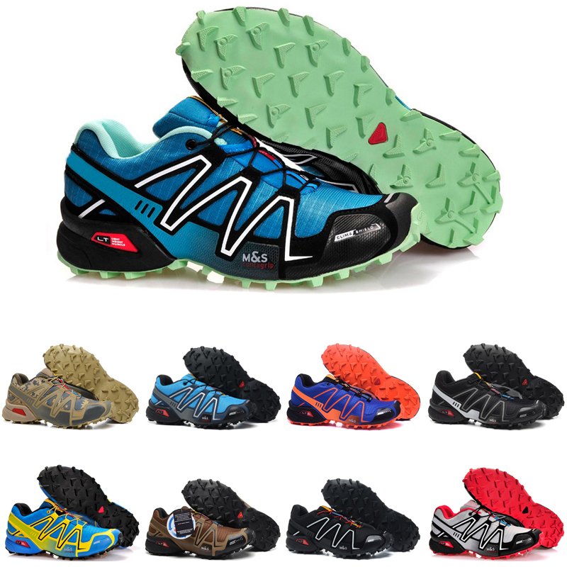 

Top quality speed cross 3 outdoor mens running shoes SpeedCross runner Jogging III Black Green Pink Grey #37 Men Trainers Sports Sneakers chaussures zapatos, Color #25