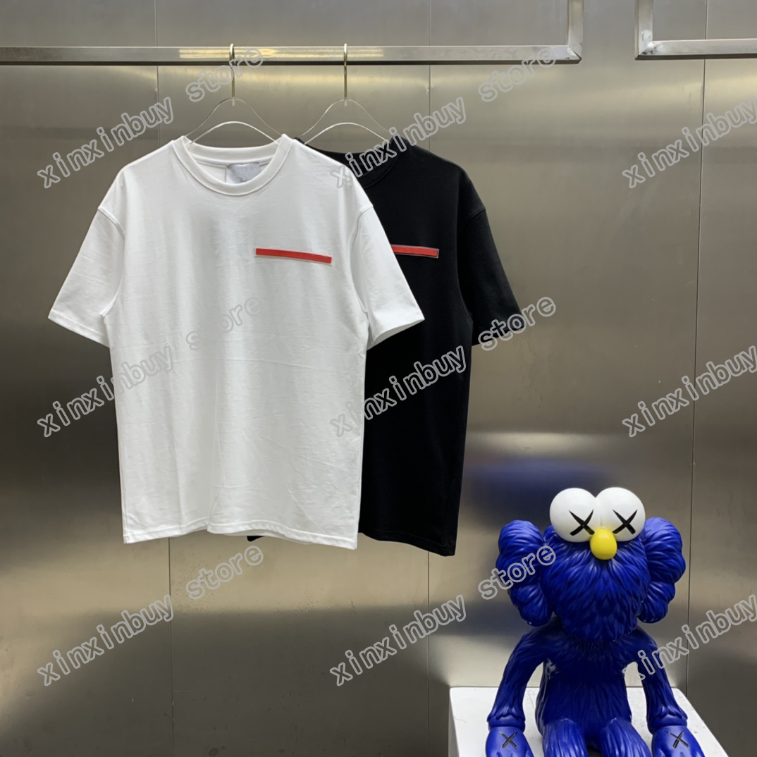 

21ss men printed t shirts polos designer Triangle label camouflage paris clothes short sleeve mens shirt tag white black 06