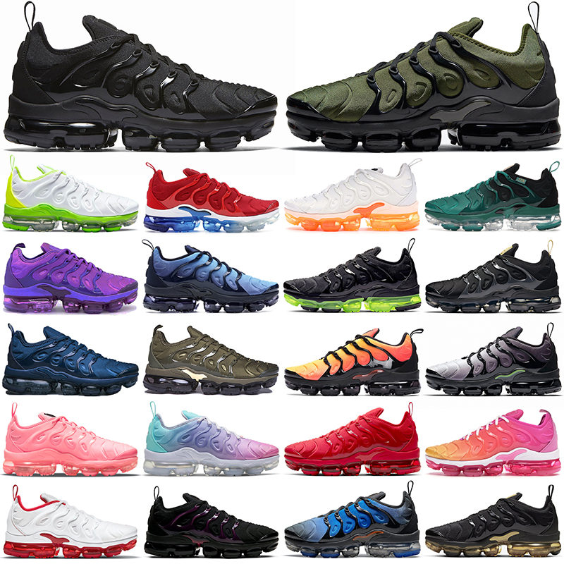 

2022 TN Plus Running Shoes Men Women Bubblegum Atlanta Black Royal Cherry Pure Platinum Noble Red Fresh Outdoor Mens Womens Sports Trainers Sneakers Oversize 36-47, 36-40 magenta