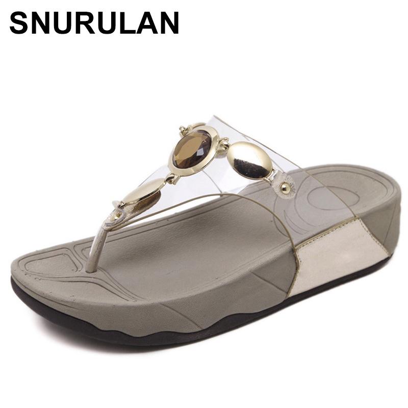 

Slippers SNURULANWoman 2021 Summer Women Fashion Sandals Female Flip Flops Thin Heels Shoes Casual Comfortable SizeE463, Black