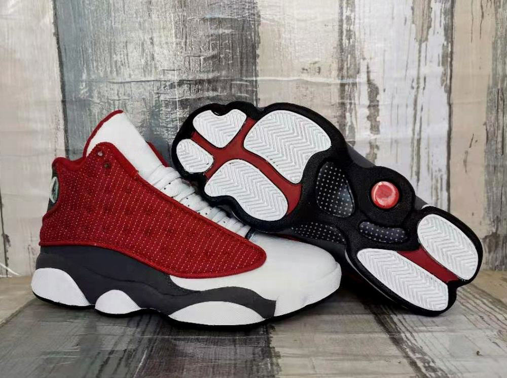 

2021 13 Red Flint Basketball Shoes Men Gym Red Grey White Black 13s Sports Sneaker