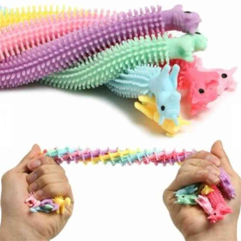 

Worm Unicron Shape Stretchy Fidget Monkey Noodle Sensory String Bracelet Flexible Noodles Kids Stress Relief Toys Autism ADHD Special Needs G551IXB