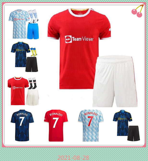 

ManChesTer 2021 2022 uNiTed RASHFORD BRUNO FERNANDES UTD soccer jersey MARTIAL JAMES football jerseys shirts 21 22 man + kids kit equipment, Black;yellow