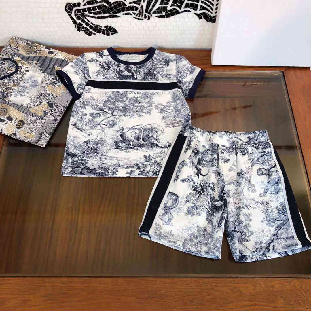 

Fashion Designers Clothes Kids sets summer Baby Clothes print boys polo shirts great quality boy short set retro children suit sport, Supplementary price difference