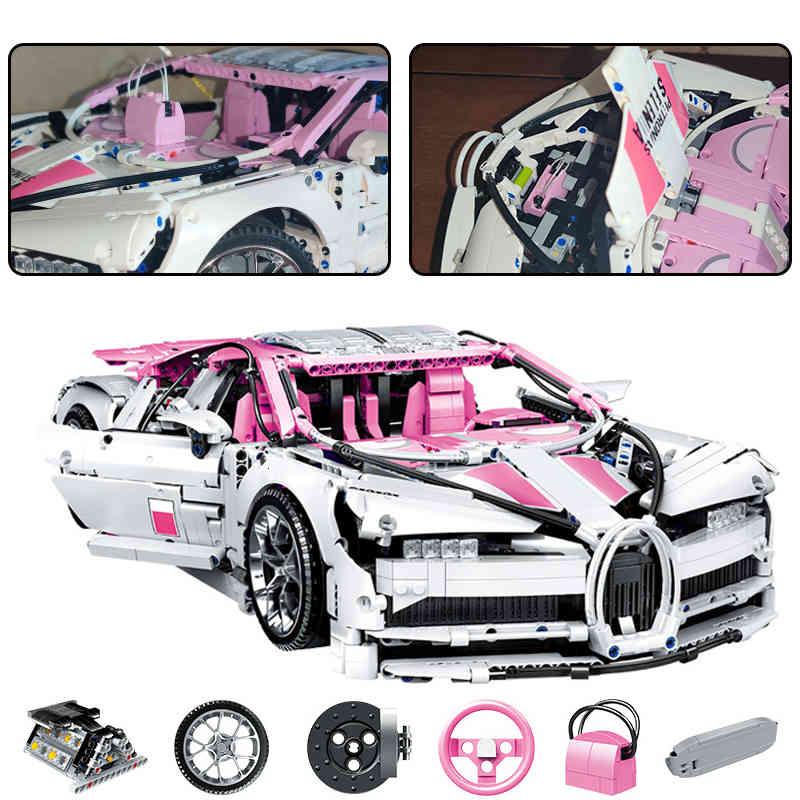 

Blocks 1:10 Bugattied racing car 1.9kg Assemble city technic building simulation model mini bricks educational toys for children 1008