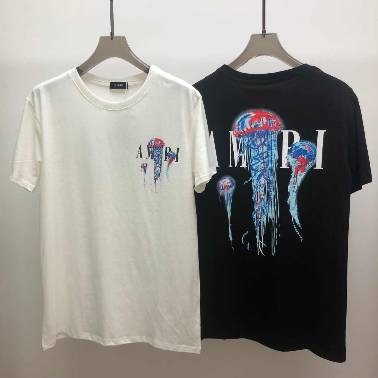 

chromes*heart new amir t-shirt men's cotton short sleeve letter printing fashion brand men's and women's ve9m, White;black