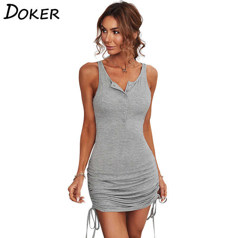 

Summer Solid Color Tight Fitting Sexy Ladies Dress Bag Hip Temperament Office Short Dresses 210604, Deep blue