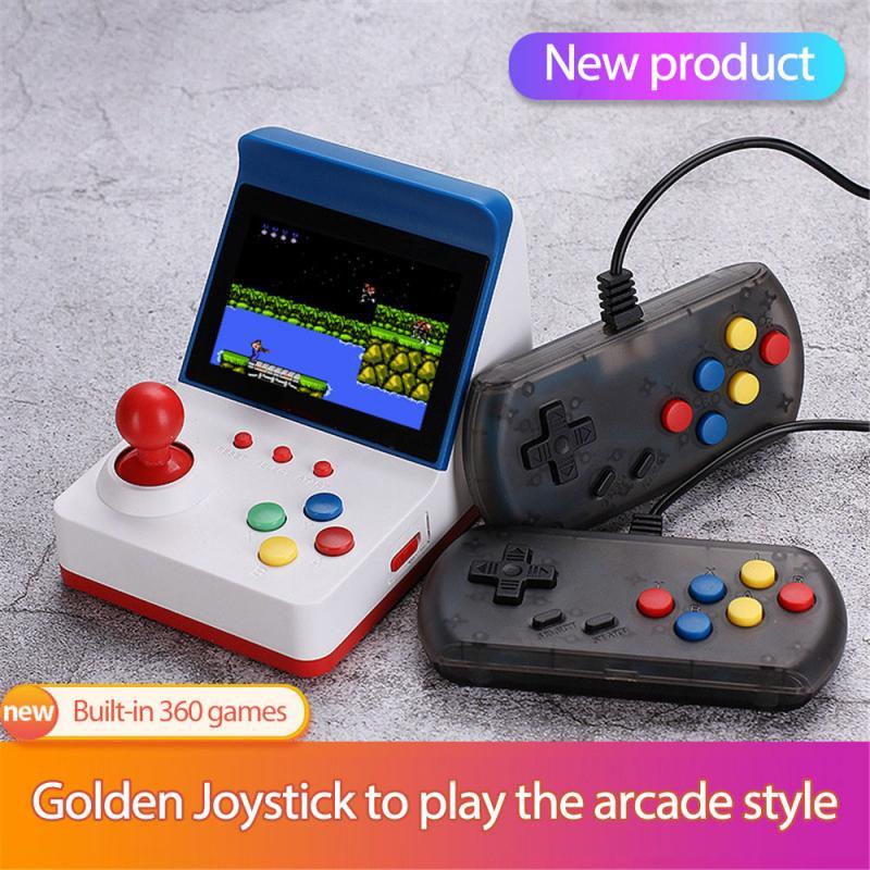 

Game Controllers & Joysticks A6 Joystick Arcade Mini Red And White Handheld Fc Console Retro Double Handle 2 Colors Button Design Drop