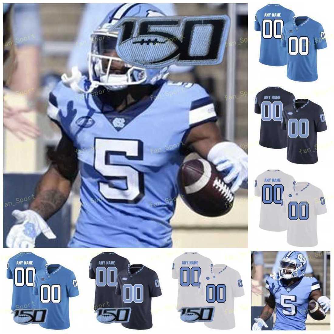 

North Carolina Football Jersey NCAA College 25 Javonte Williams 2 Dyami Brown 5 Dazz Newsome 21 Chazz Surratt 12 Tomon Fox 90 Quinton Coples, As