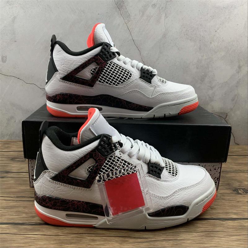 Jumpman 4 Retro Pale Citron sort également des chaussures de basket-ball GS, des baskets de sport de plein air avec boîte d'origine