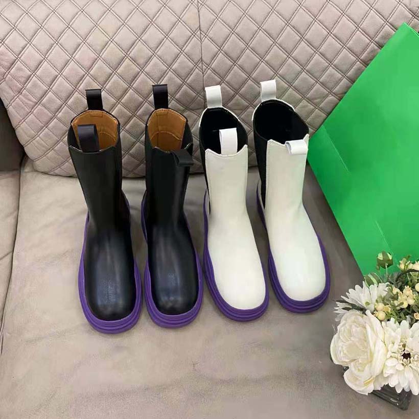 

Fashion Designer Boots Ankle boot Martin Chaelsea Booties Brown Cowhide Lining Green Box Packaging Thick Bottom Height 5.5 cm Blue Luxury Shoes, #28