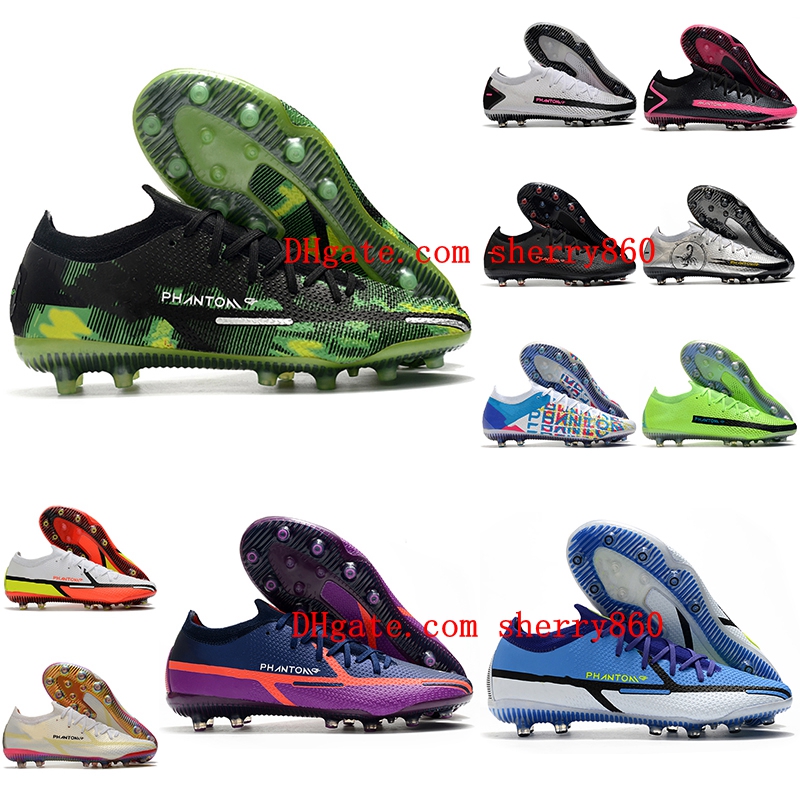 

2021 mens soccer shoes Phantom GT Elite AG-PRO cleats Crampons de football boots scarpe calcio size 39-45, As picture 2
