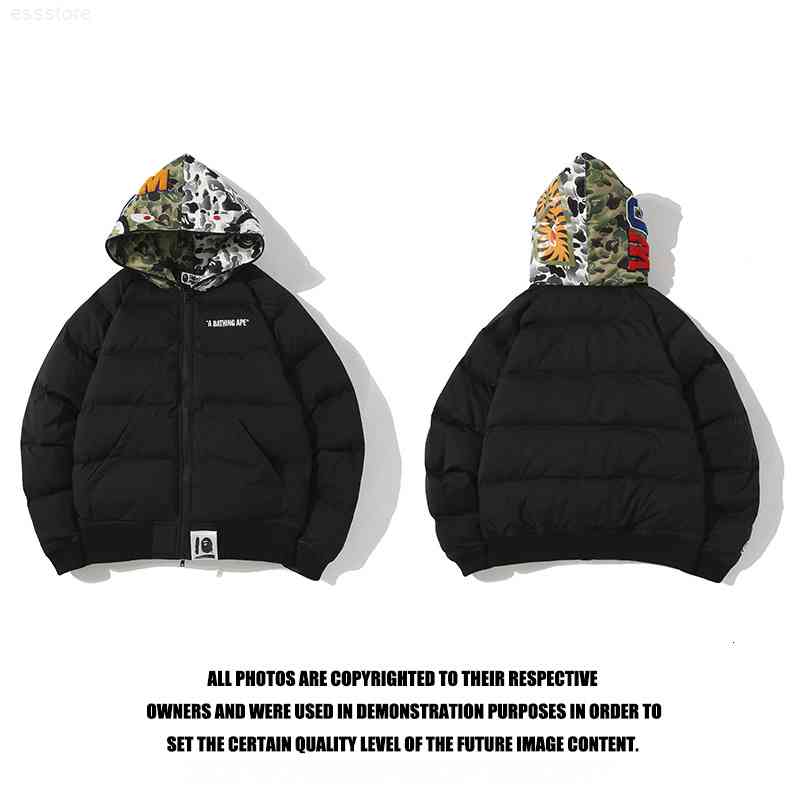 

jerseys hoodies the same cotton padded clothes of stars in 2021 winter, Black