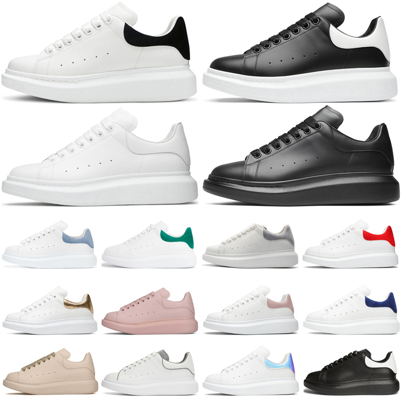 

2021 platform running shoes for men women sneakers Multicolor Reflective Triple Black Leather White Iridescent Royal Blue Trainers Mens Runner Shoe, Rainbow