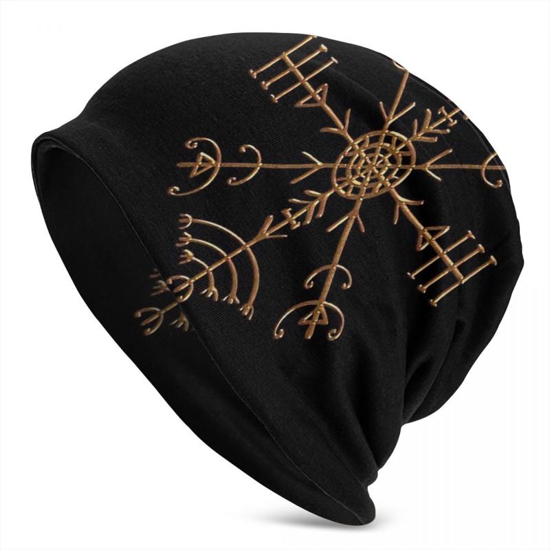 

Berets Veldismagn Icelandic Bind Rune,Protection Good Luck Men Women's Beanie Hats Vikings Knit Hat Earmuff Bonnet Skullies Beanies, Black