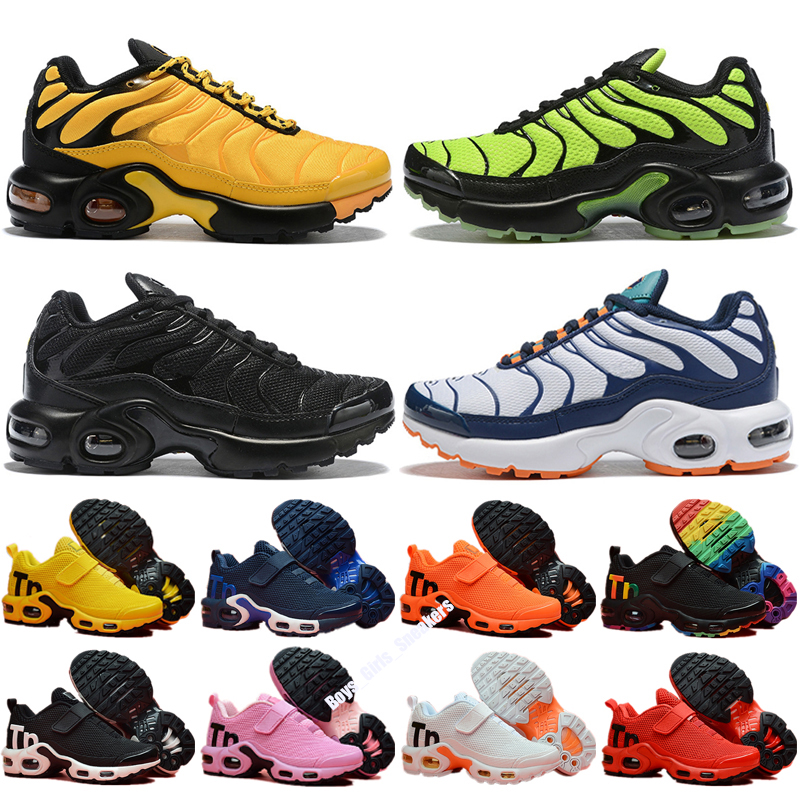 

Kids Tn plus women running shoes triple black white rainbow Hyper blue Supernova Brushstroke Camo men trainers outdoor sports sneakers