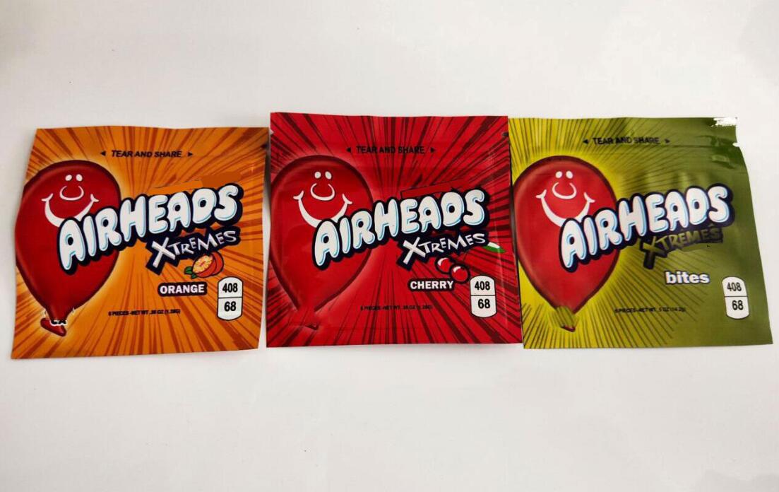 

600mg empty Edibles Packaging mylar bags infused GASHEADS AIRHEADS XTREMES GUMMIES BITES SOFT gummy LOL