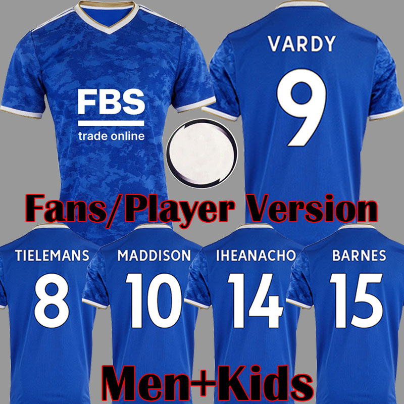 

2021 2022 VARDY Leicester soccer jersey 21 22 CITY MAGUIRE MADDISON TIELEMANS NDIDI camiseta de futbol Thailand football shirt men + kids kit sets, Kids home