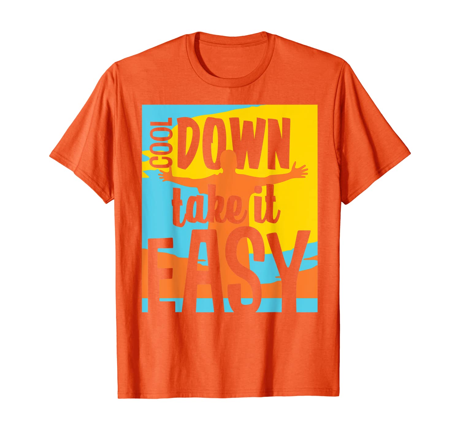 

Cool Down Take It Easy T-Shirt, White;black