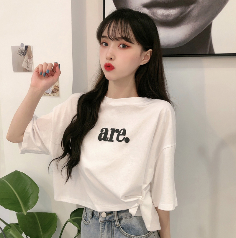

t shirt pink short women's design summer sleeve 2021 comfortable niche, White