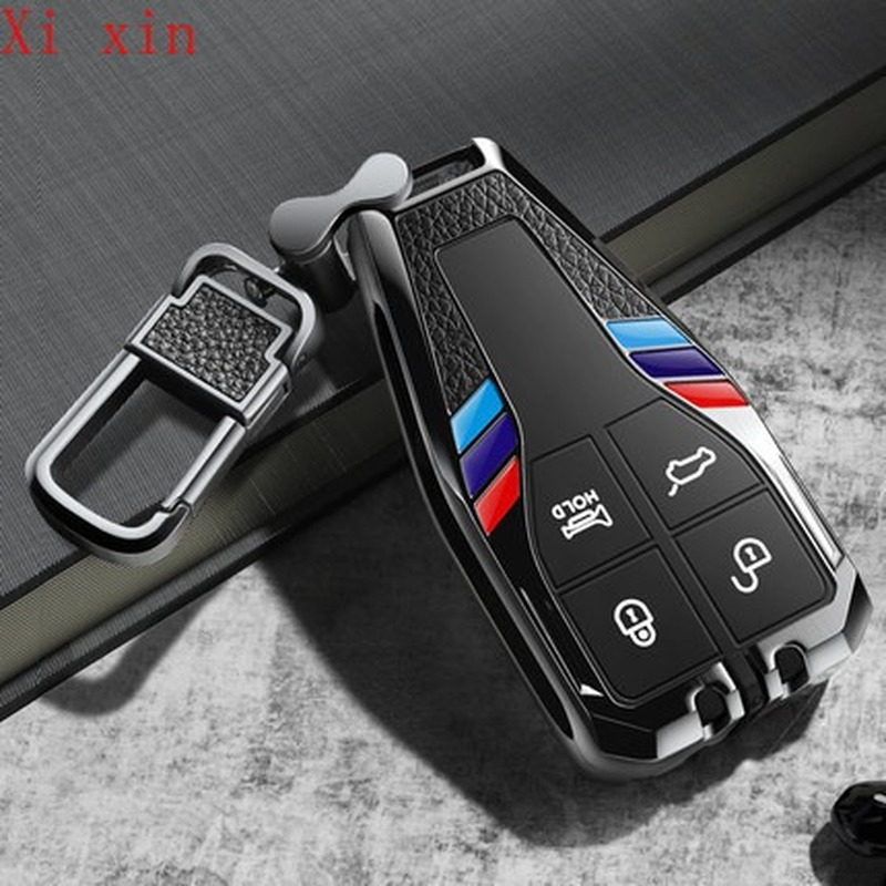 

For Hongqi HS7 H9 H5 HS5 metal high-grade key case all-inclusive remote control protective shell buckle, Subject to the picture